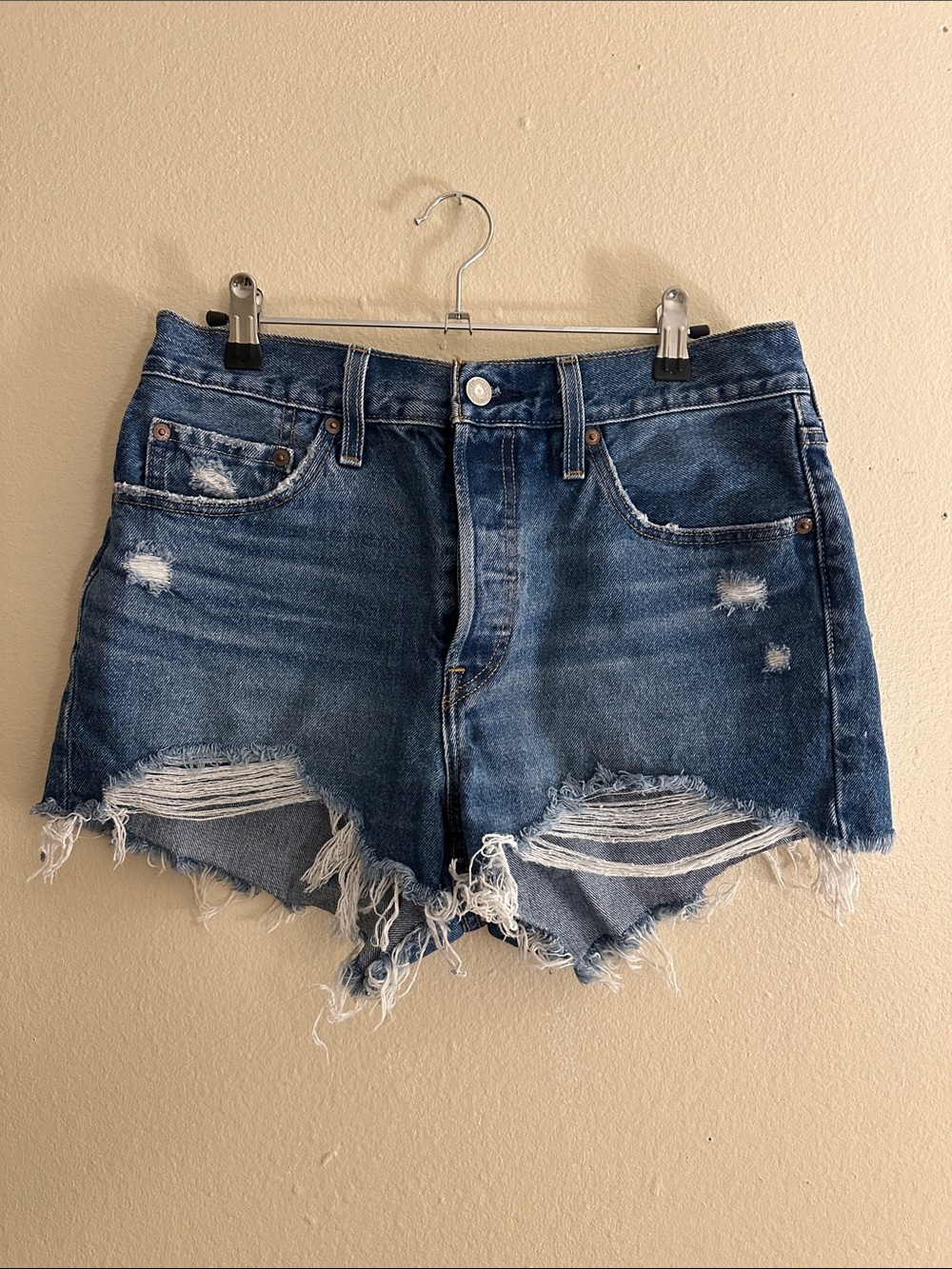 Levi's Cutoff Denim Shorts 501